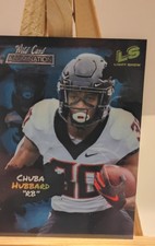 2021 Wild Card Alumination - Light Show Chuba Hubbard #LS 31 Blue (RC)
