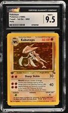 CGC 9.5 MINT+ Kabutops 9/62 Fossil 1st Edition Holo Pokemon Card