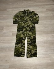 Vintage 90s Texsport Classic Camo Coveralls Hunting Jumpsuit Men’s Size L