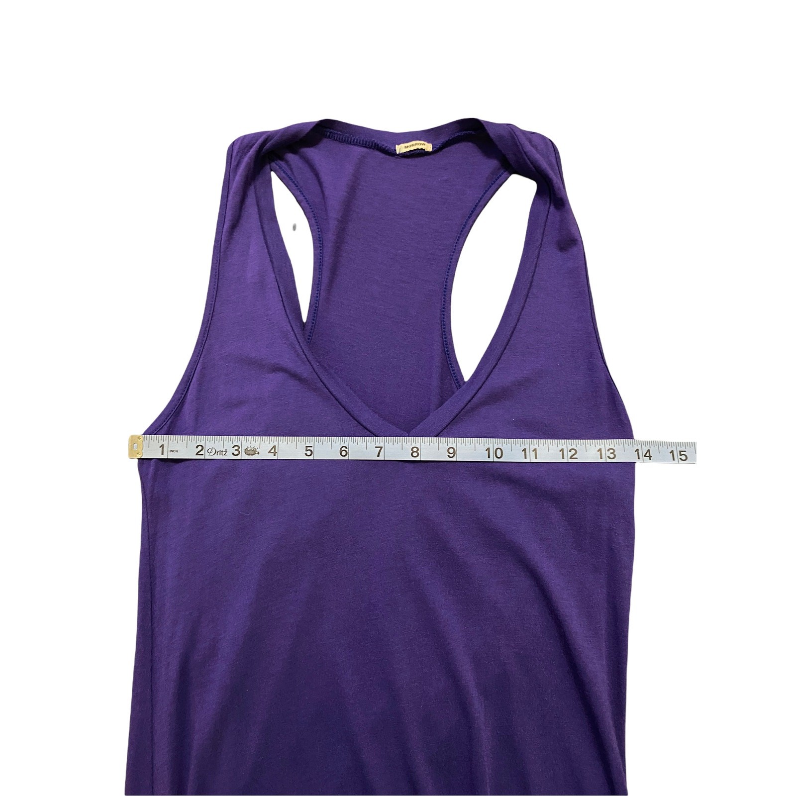 Monrow Purple Racerback Basic Casual Everyday Lig… - image 8