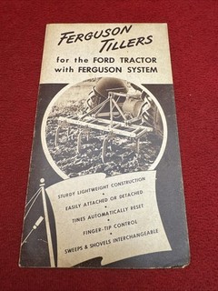 ✨ Storage Find ✨ 1941 Ferguson Tillers Ford Tractor Ferguson System Brochure