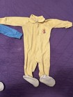 2 Vintage Disney Winnie The Pooh Sleeper 12 Month Baby Blue Yellow Terrycloth — photo 5
