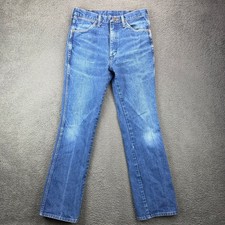 Vintage Wrangler 935NAV Slim Fit Cowboy Cut Jeans Mens 33x33 Blue Made in USA