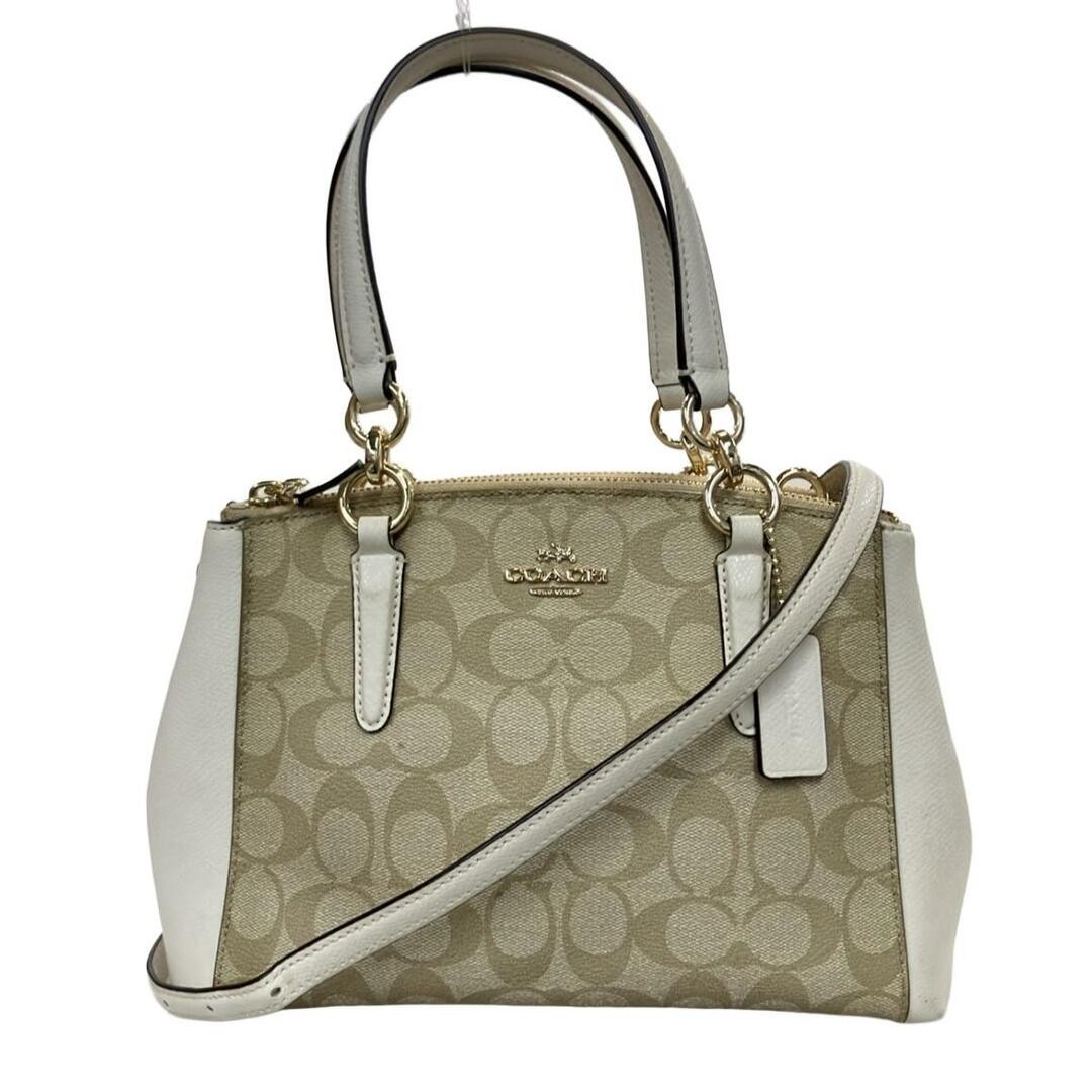 Coach Signature Shoulder Bag F36718 Two-Way Handbag with Damage Details