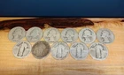 11 PRE-1965 SILVER QUARTERS HEAVY WEAR BULK JUNK COIN DEAL MELT VALUE LOT   1312