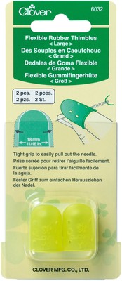 Kleeblatt flexibler Gummi Fingerhut - groß 6032