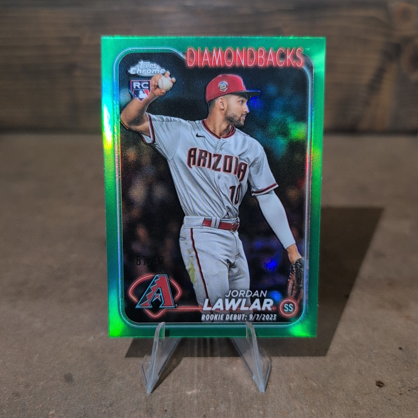 2024 Topps Chrome Update - Rookie Debut Jordan Lawlar #USC51 Green Refractor /99