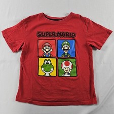 Nintendo Super Mario Bros Short Sleeve T-shirt Youth Size Small Red Please Read  
