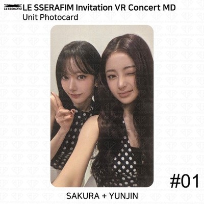 LE SSERAFIM Invitation VR Concert Lenticular Photocard Pack | eBay