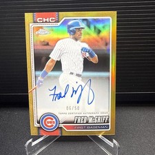 Fred McGriff Chrome 2026 True Gold Refractor /50 #6 Auto