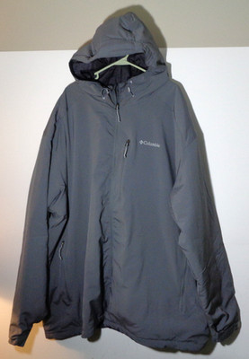 Men's Full-Zip, Medium Weight Coat-City Gray Color- by Columbia-Size 5XT