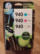 Genuine HP 940 Ink Cartridge 3-Pack CN065FN140 C/M/Y Exp. 1/2018