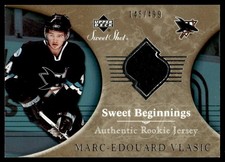 2006-07 Upper Deck Sweet Shot Rookie Jersey Marc-Edouard Vlasic RC 145/499 #150