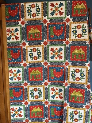Cheat Quilt Fabric AMERICANA COUNTRY CALICO PATCHWORK 44 W X 112 L