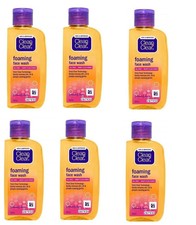 Jabón facial espumoso Clean & Clear 50 ml (paquete de 6) sin aceite, elimina 99,8 % gérmenes