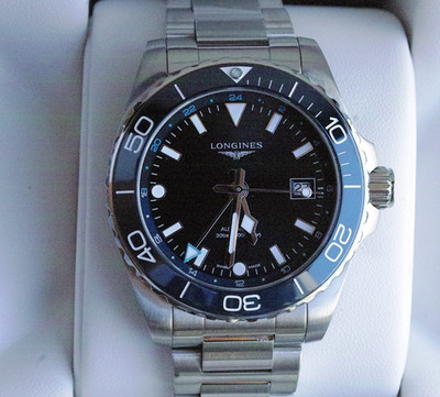 LONGINES Herren HYDROCONQUEST GMT 300m 41mm blue Ref.L3.790.4.96.6  FULL SET