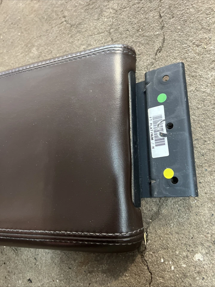 Ford F-150 F150 Platinum Center Console Cover Lid Armrest Leather Brown 2009-14 - Image 3 of 4