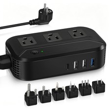 Voltage Converter US to Europe - 220v to 110v Travel Power Converter  2300W;...