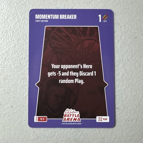 Momentum Breaker PL-9 Play Card SSP Bo Jackson Battle Arena 2025 Griffey