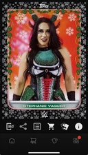 Topps WWE Slam Holiday Collection Stephanie Vaquer Base Iconic