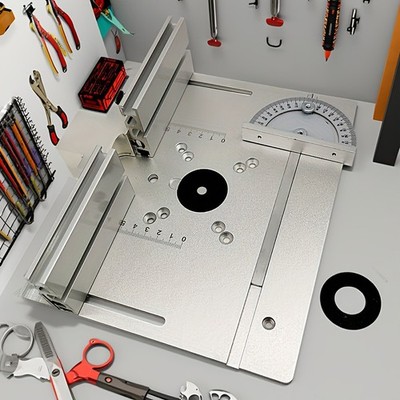 Durable Professional Router Table Plate with Dust Port for Woodworking Workshops
