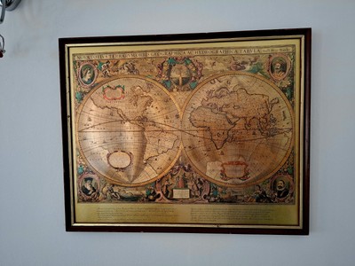 Totius Terrarum Orbis Geographica, Reproduktion der Weltkarte