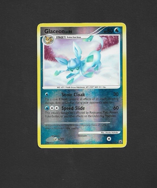Glaceon LV.44 Reverse HOLO Majestic Dawn Pokémon TCG 5/100 LP Raw Ungraded