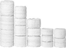 15 Rolls 55.5 Yard White Lace Trim Ribbon Assorted Patterns Cream Vintage Lace R