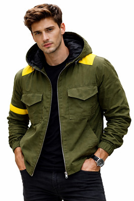 Mens Twenty One Green Pilots Mens 21 Cotton Trench Jumpsuit Hoodie Jacket