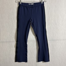 Tory Sport Women's Size Medium Blue Ponte Pull On Cropped Kick Flare Pants
