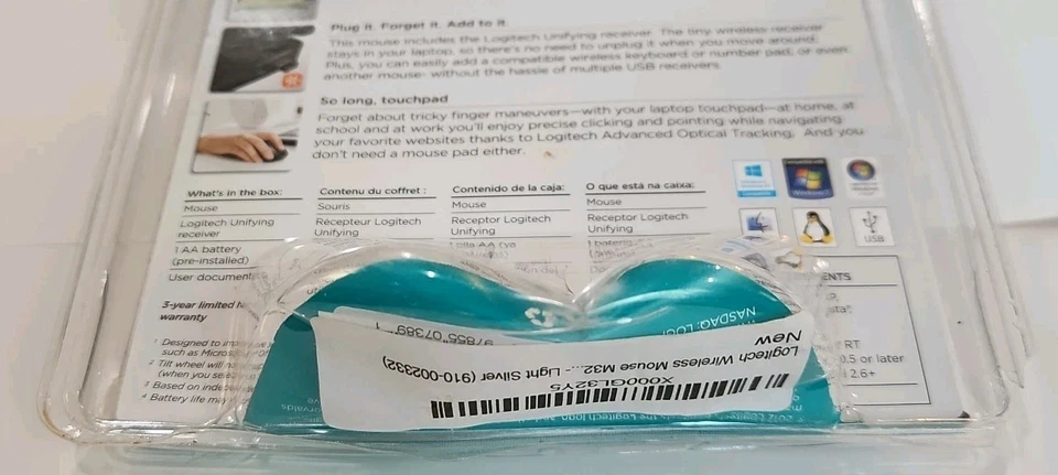 Logitech M325 Wireless Mouse Silver Brand New - Image 4 of 4