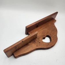 Wood Heart cut out Vintage Shelf Cottagecore Rustic Country Primitive Farm