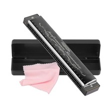 Harmonica Professional Harp Armonica Key of C 24 Hole Polyphony Diatonic Mout...