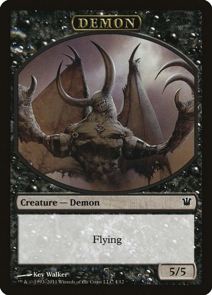 2011 Magic: The Gathering: Innistrad - Demon Token (#4, T, Near Mint)
