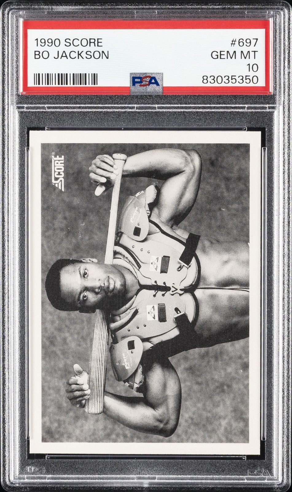 1990 SCORE #697 BO JACKSON PSA 10