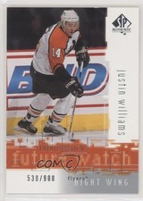 2000-01 SP Authentic Future Watch 530/900 Justin Williams #118 fm0