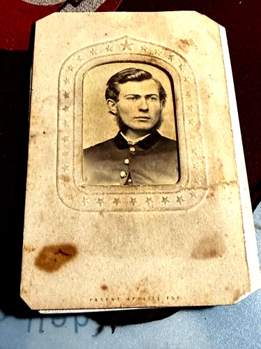 Antique Civil War Soldier Photograph CDV Ross Identified Union Uniform