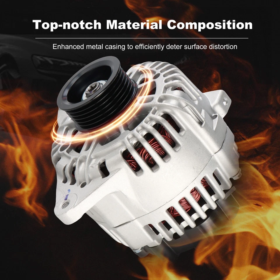 Alternator For Hyundai Santa Fe 2005-06 2.7L Hyundai Sonata Tiburon 37300-37800 Foto 2 de 4