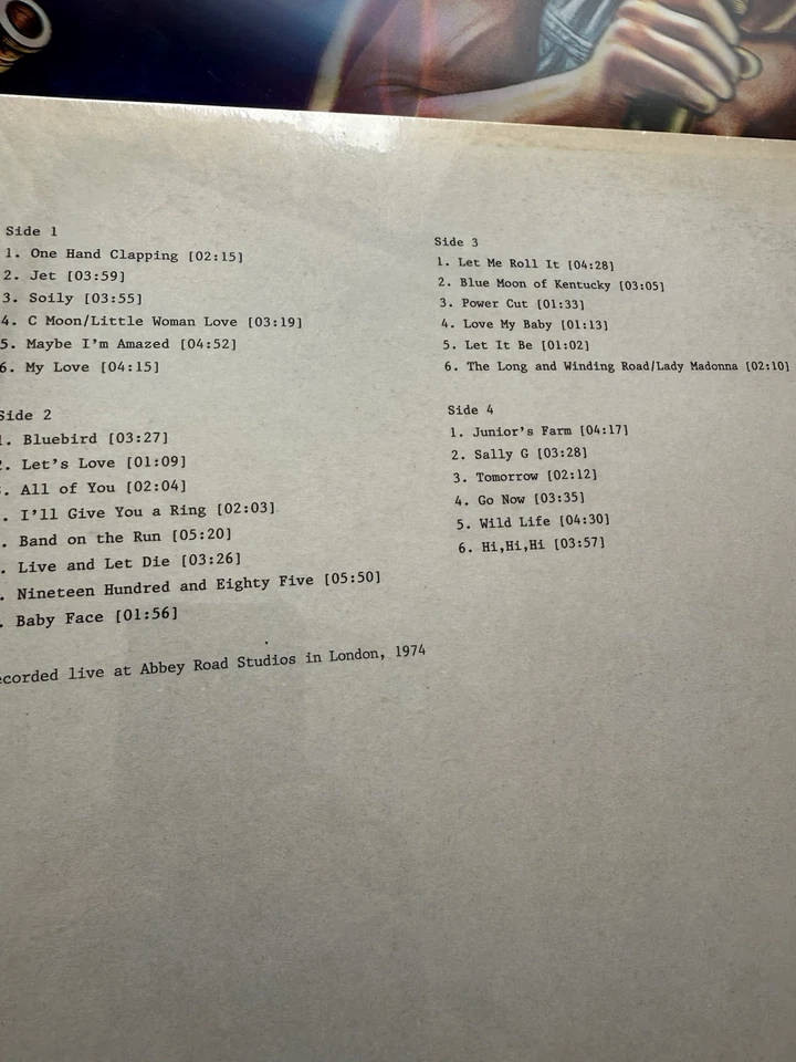 Paul McCartney Wings One Hand Clapping 2LP 7" Limited Vinyl Foto 4 de 4