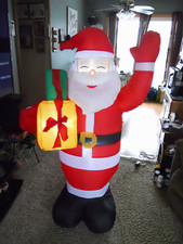 5 FT SANTA CLAUS with Presents LED Christmas Airblown Inflatable Holiday Decor