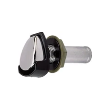 Perko Straight Gas Fuel Tank Vent with Splash Guard 5/8" Hose Chrome Plated Zinc