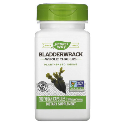 Nature's Way, Bladderwrack Whole Thallus, 580mg, 100 Veg. Kapseln
