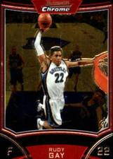 2008-09 Bowman Chrome #13 Rudy Gay Memphis Grizzlies