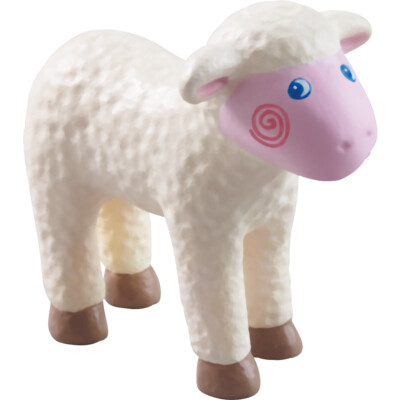 HABA Little Friends Lamb - 2.25'' Farm Animal Toy Figure