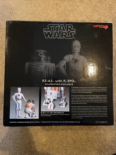 R3-A2 with K-3PO Star Wars 2015 Celebration Figures with Coin Kotobukiya SEALED - Picture 3 of 4