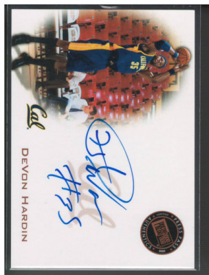 B4679- 2008 Press Pass Signings Bronze #PPSDH DeVon Hardin Auto
