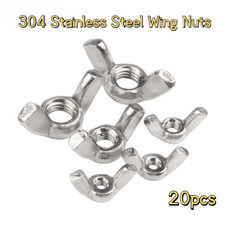 20 X Wing Nuts 304 Stainless Steel Butterfly Right Hand Tighten Nut M3-M12