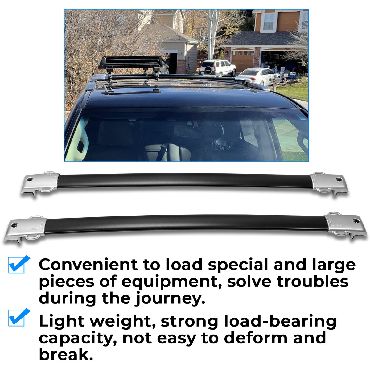 Roof Rack Cross Bar Luggage Carrier Aluminum #PT278-60170 For