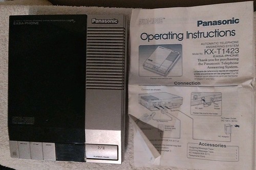 Panasonic KX-T1423 Dual Tape Easa Phone Answering Machine Auto-Logic PARTS Vtg - Zdjęcie 16 z 17