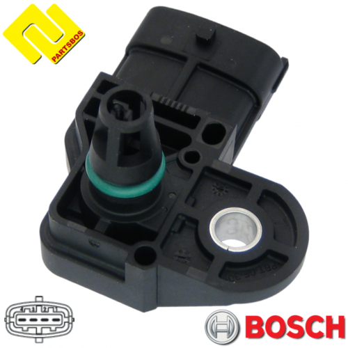BOSCH 026123001A ,0281006049 INTAKE MANIFOLD PRESSURE SENSOR MAP 504307953 - Picture 4 of 8